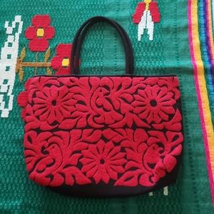 NWOT ♥️ RED Jalapa de Díaz, Oaxaca Mexican Satchel